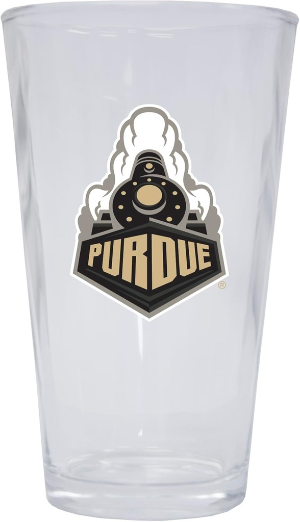 R and R Imports Purdue Boilermakers 16 oz Pint Glass Officially Licensed Collegiate Product Single