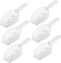 6pcs Ice Shovel Scoop for Popcorn Machine Bar Ice Scoop French Fries Tool Multi-use Food Rice Shovel Kitchen Gadget