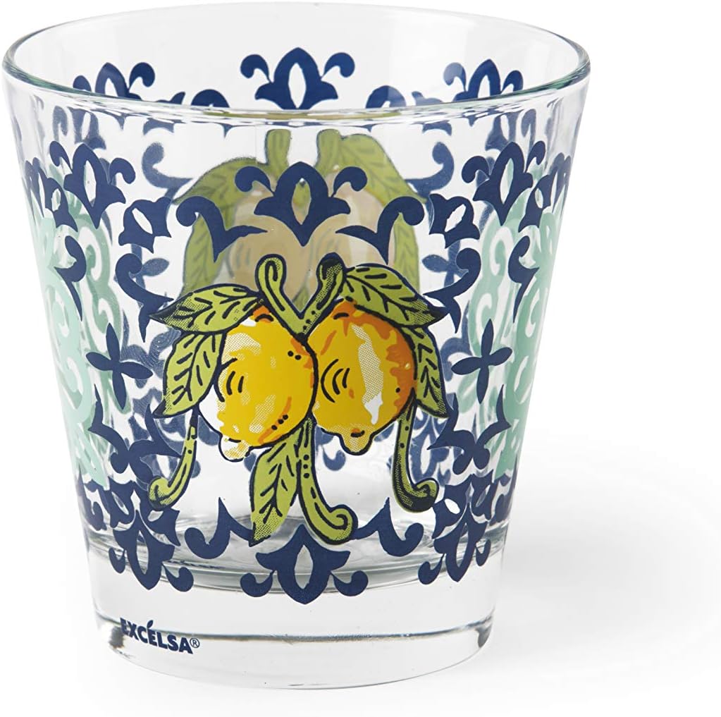 Excelsa Amalfi Set of 6 Water Glasses, Blown Glass