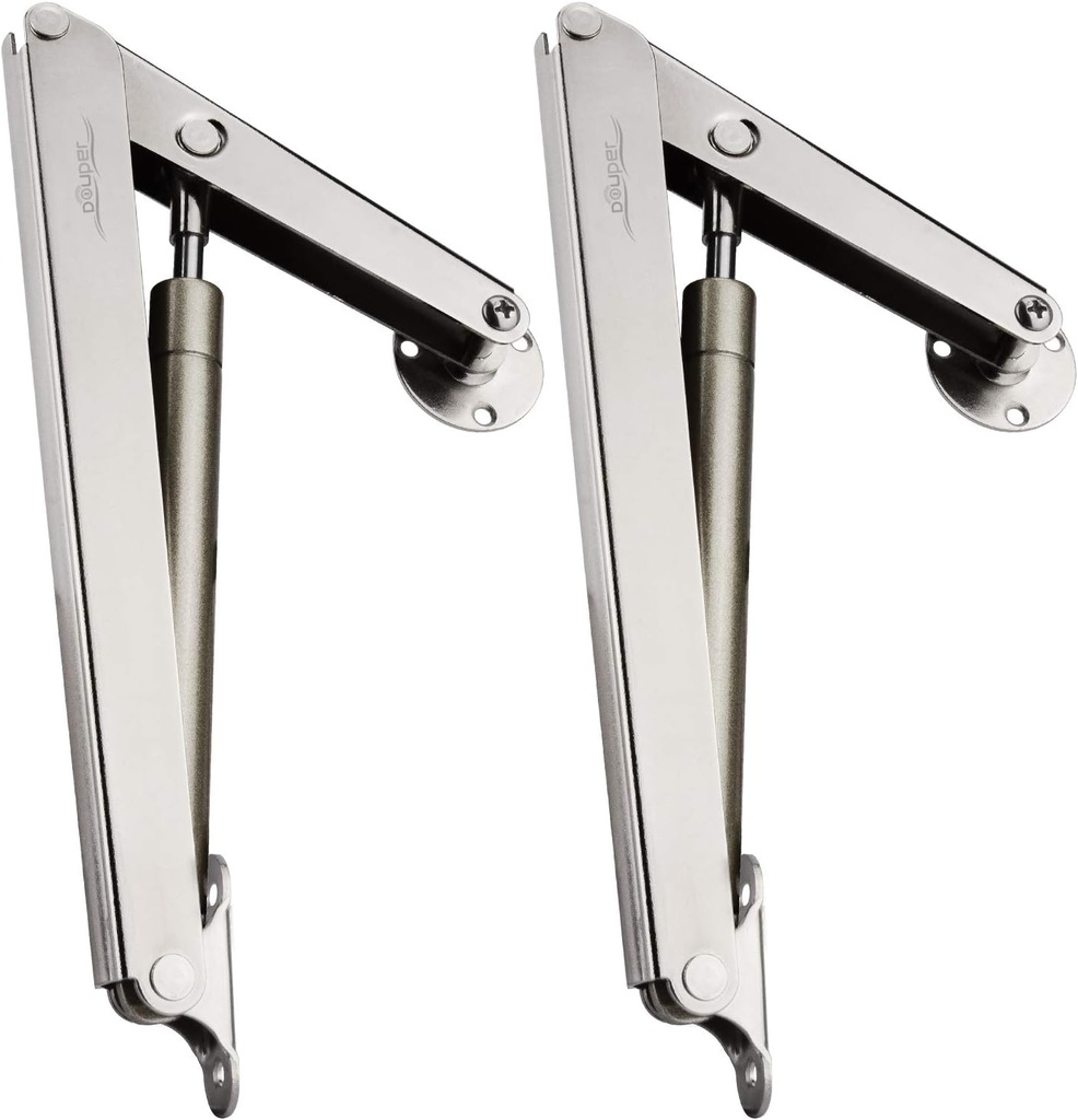 Toy Box Hinge Soft Close, 200N Heavy Duty Lid Stay Hinge Lid Support Hinges, Safety Hinges for Wooden Toy Box, Cedar, Storage Trunk & Benches, Set of 2