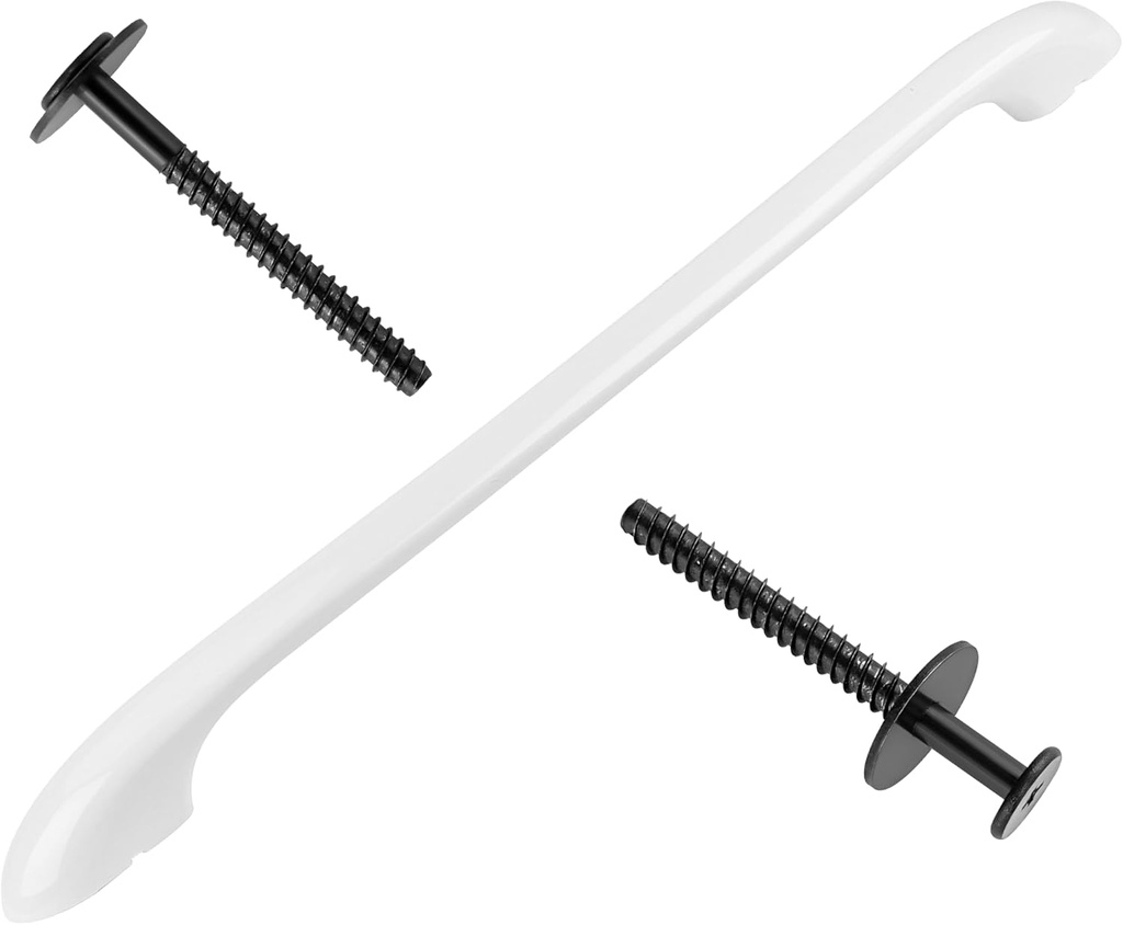 316443601 Oven Door Handle Compatible for Ken-More Elec-trolux Frigi-daire Electric Oven Range Stove Handle Replacement with 2 * 316433300 Range Handle Screws/Ken.More Oven Handle