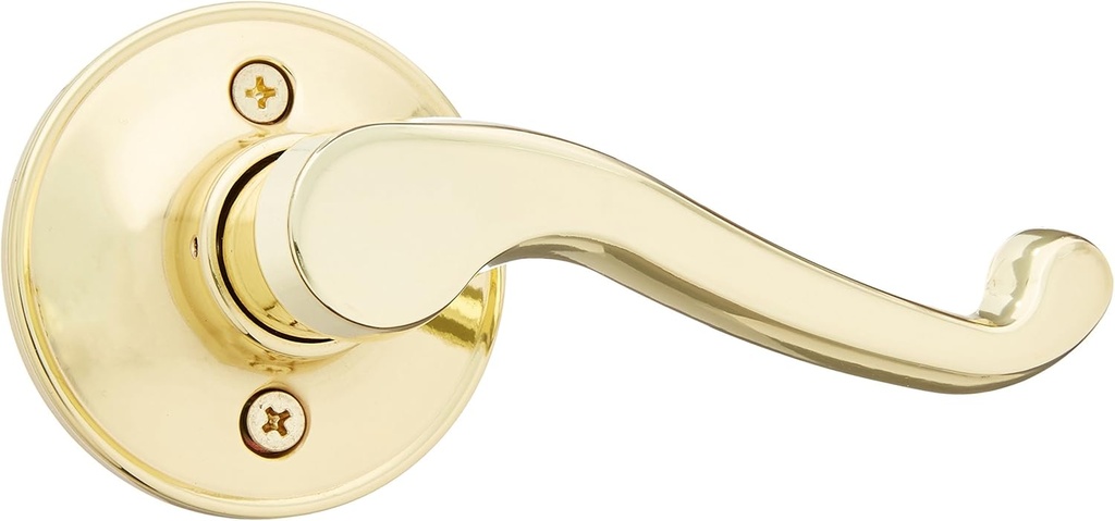 Schlage J Dexter by Schlage Bright Brass Left-Handed Dummy Door Lever