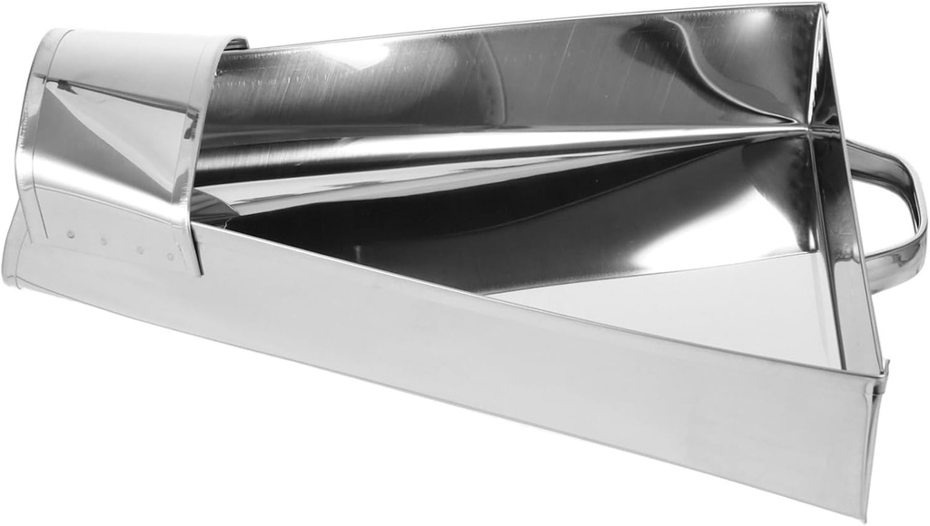 CHILDWEET Stainless Steel Popcorn and Fry Scoop Ergonomic Shovel for Easy Serving and Packaging for Popcorn Machines and Fryers Kitchen Utensil for Snacks