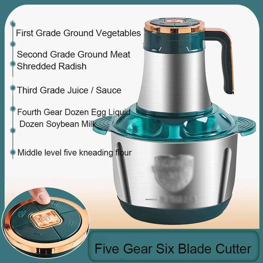 Electric Meat Grinder Food Sheredder, 500W Electric Meat Grinder 5 Gears Stainless Steel Electric Chopper Meat Grinder Meat Grinders Food Processor Food Sheredder,