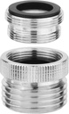 Faucet Adapter with Aerator 3/4 inch GHT Thread Chrome Plated For Kitchen Bathroom Sink Hose Accessory Connecting Sink Garden Hose