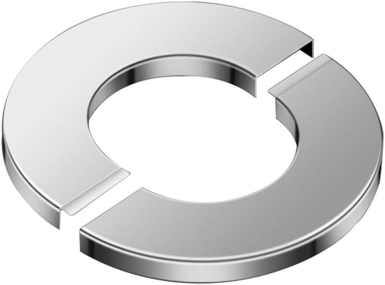 Stainless Steel Wall Split Flange Self-Adhesive tape Round Escutcheon Various pipes Plate Cover for Water Pipe Faucet Decoration Accessories (40mm/1.57in)