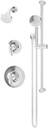 Birch HydroMersion Double Handle Shower Trim Kit with Hand Spray in Polished Chrome - 599515TRM