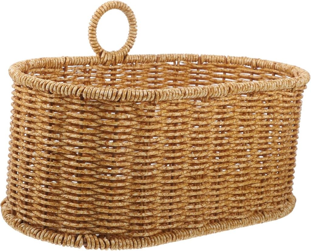 Woven Hanging Wall Storage Basket for Kitchen Versatile Vegetable and Fruit Organizer for Garlic Onions and Eggs for Home Decor and Storage