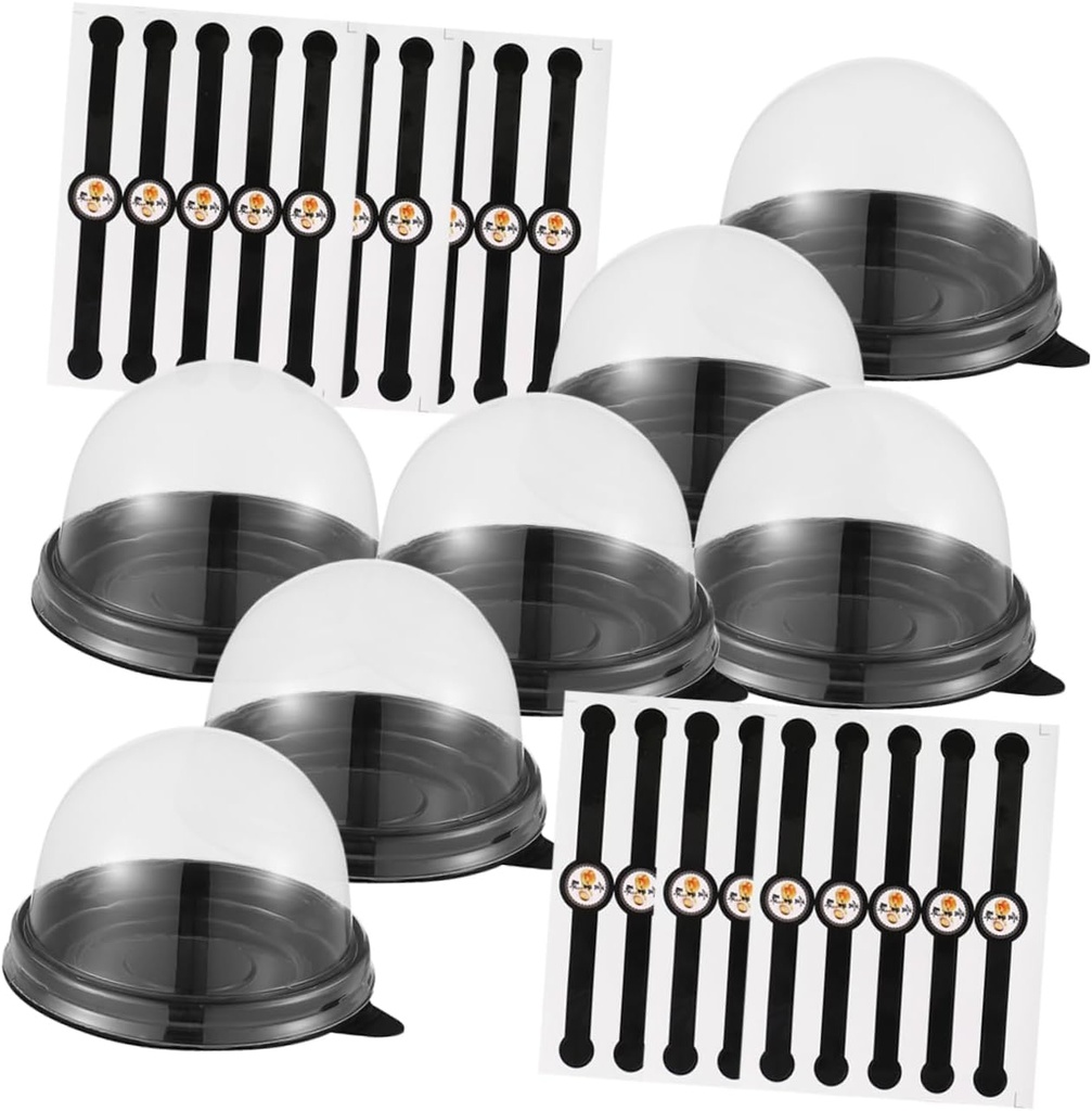 50 Pack Small Cake Boxes Diy Mousse Case Transparent Mousse Containers Compact Party Cupcake Boxes Portable Dessert Packaging