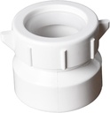 1-1/2 Inch PVC Trap Adapter for DWV Fittings Drain Pipe Bathroom Sink Coupling for PIPE Connector White 1-1/2"