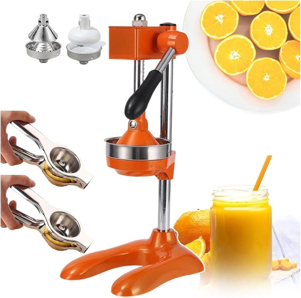 Cast-Iron Orange Juice Squeezer, Hand Press Citrus Juicer Extractor, Easy Juice Extraction For Commercial Use(Orange)