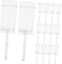 VICASKY 30pcs Clear Cake Shooter Containers with Lids Food Safe Plastic Cake Holders for Bakery Dessert Pops Easy to Fill and Use