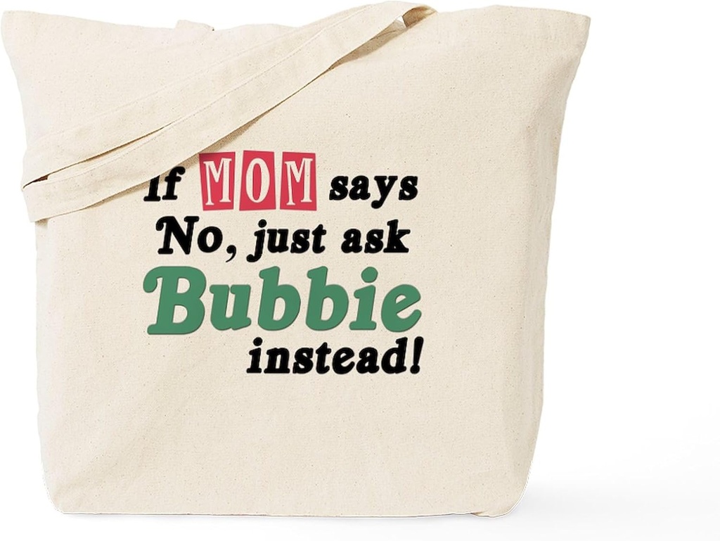 CafePress Just Ask Bubbie Tote Bag Reusable Natural Beige Canvas Shopping Bag