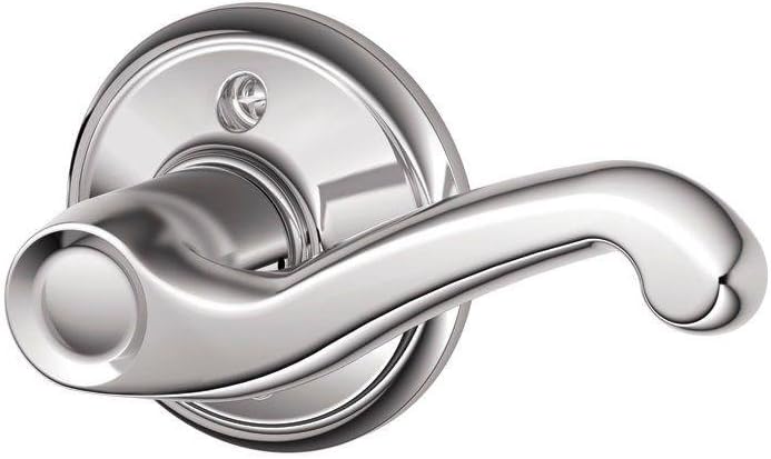 Schlage F170FLA625RH Flair Right Hand Dummy Lever, Bright Chrome by Schlage Lock Company