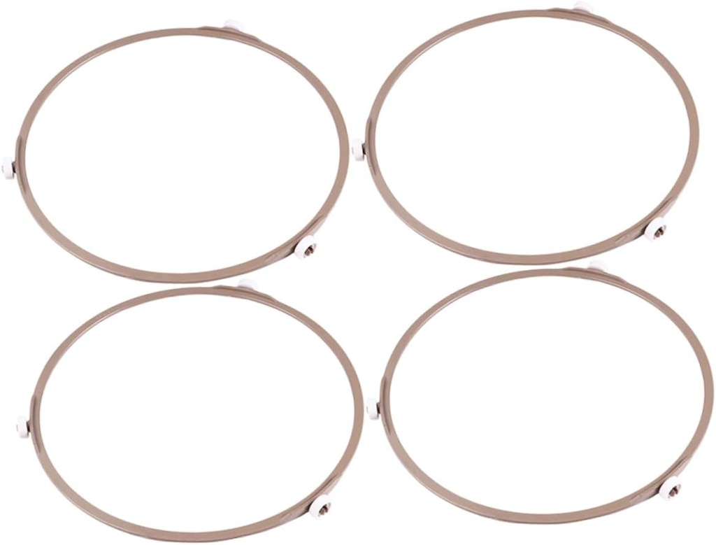 4pcs Microwave Oven Turntable Holder Bracket Wheels High Temperature Resistant Glass Plate Support for Efficient Food Heating