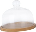 Portable Glass Cake Cover with Base Dessert Carrier for Cakes Cupcakes and Pies Transport and Storage Versatile Display and Serving