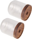 Alipis 2Pcs Transparent Glass Jar with Lid Sealed Food Storage Bottles for Tea Honey Candy Seasonings Glass Canisters for Kitchen Organization