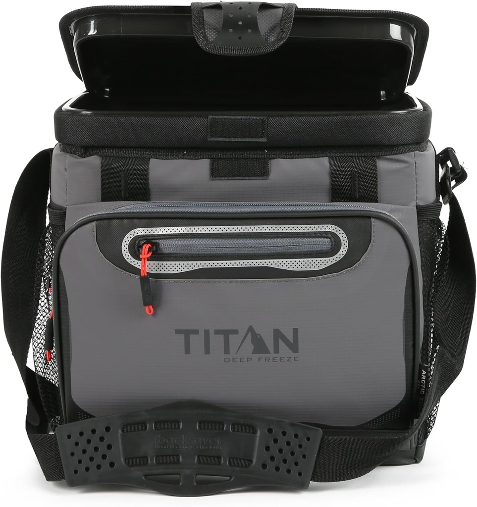 Titan by Arctic Zone Deep Freeze Cooler - Zipperless Hardbody Cooler - Deep Freeze Insulation, HardBody Liner, and SmartShelf