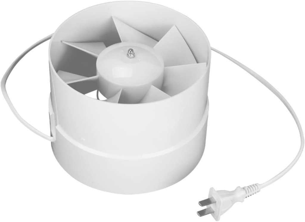 Angoily High Efficiency 6 Inch Ventilation Fan Bathroom Vent Fan White for Window Ceiling Mount