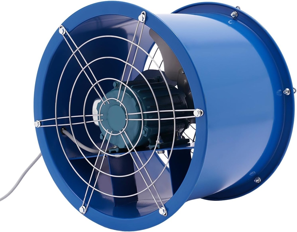 Cylinder Pipe Fan,16" Ventilation Axial Fan Cylinder Pipe Spray Booth Paint Fumes Exhaust Blower with All Copper Motor Silent