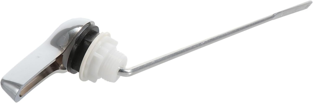 Retro Toilet Tank Flush Lever Stylish Silver Bathroom Handle Easy to Install Compatible with Front and Side Mount Toilets Smooth Operation and Elegant Design