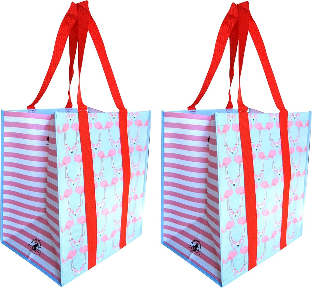 the buti-bag company Reusable Shopping Bags Stay Open Premium Wipe Clean Laminated Totes XL