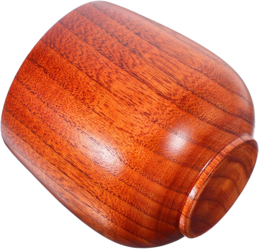 PRETYZOOM Japanese Wooden Sake Vessel Natural Wood Mug for Espresso Tea Whiskey More Heat Resistant Insulated Wood Cups for Drinking for Home Restaurant Use