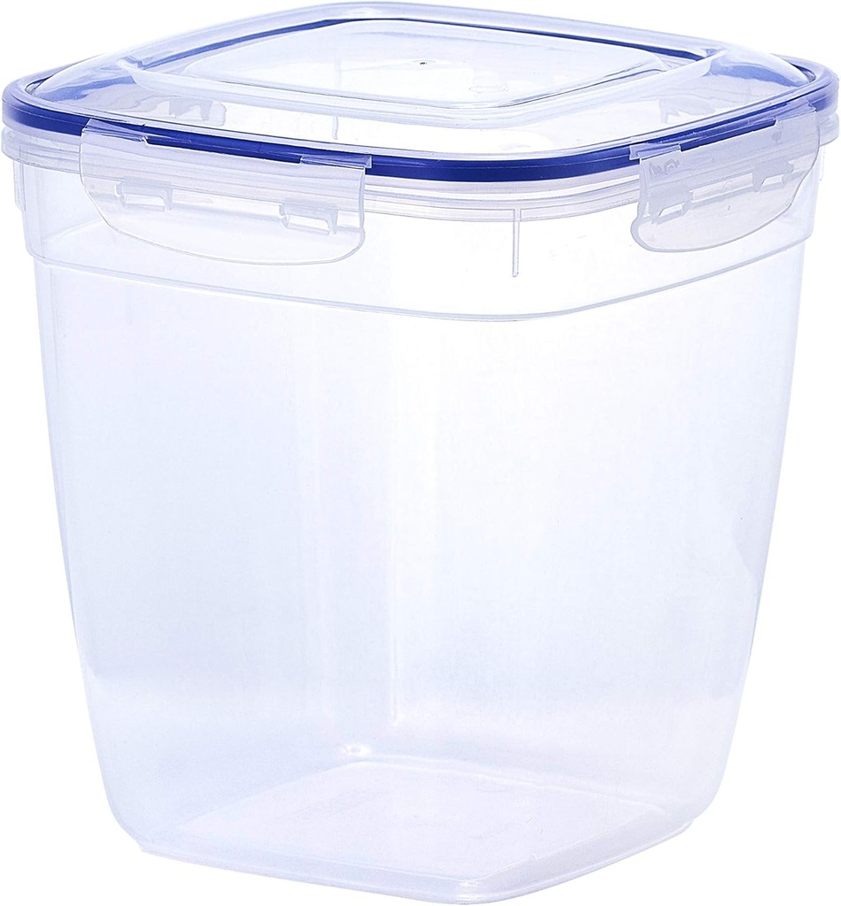 Superio Plastic Food Storage Containers with airtight Lid for Pantry, Fridge- BPA Free, Leakproof Sealed Container- Microwave, Dishwasher and Freezer Safe, Clear (20 Cup)
