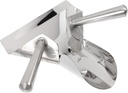 STOBAZA Stainless Steel Food Scoop with Dual Handles Versatile French Fry and Popcorn Shovel for Home and Commercial Use for Quick Scooping and Packing Snacks