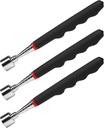 Extendable magnet pickup tool Telescopic Magnet Extendable 31" on Stick,magnet wand stick,magnetic sweepers tool,for Hard-to-Reach Mechanic Automotive clearance tools(3pcs)