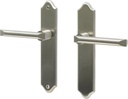 Athens by FPL- Solid Brass Privacy Lever Set for Right Hand Door, Satin Nickel