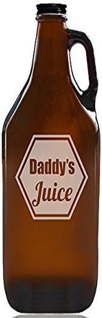 "Daddy's Juice" Beer Amber Growler