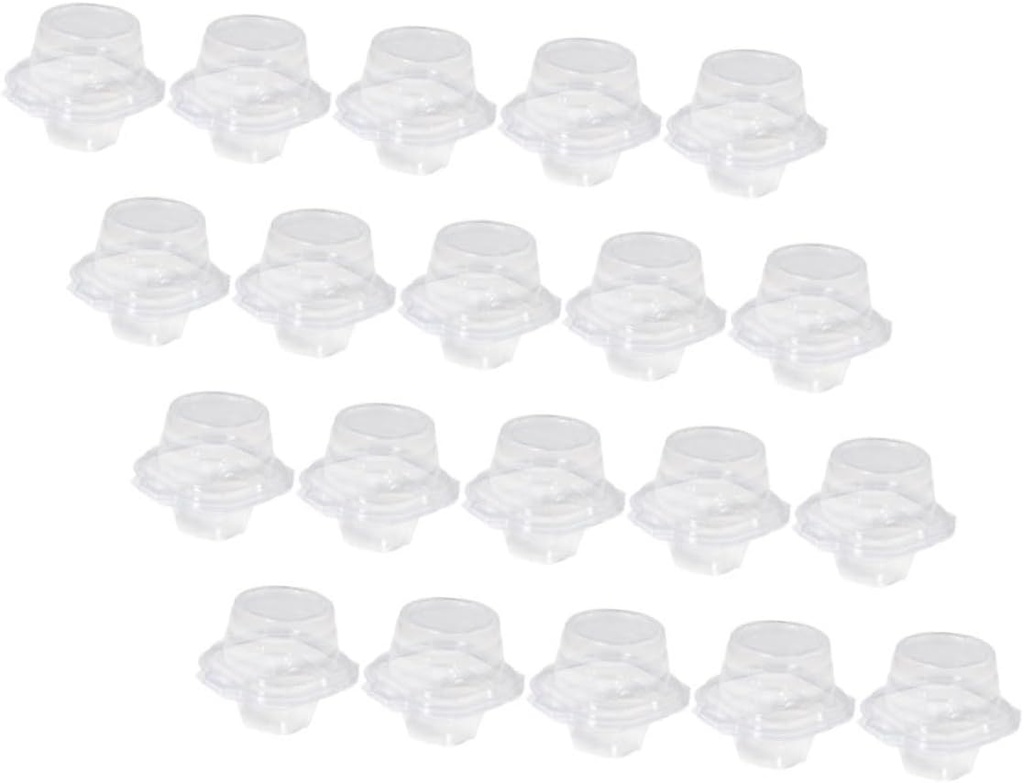 20pcs Cake Holder Lids Cupcake Carrier Boxes Reusable Disposable Excellent for Cupcake Transport Storage and Display