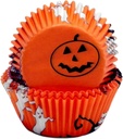 Chef Craft Paper Patterned Cupcake Liners, 50 count, Orange/Black/White