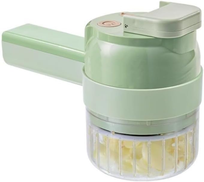 Handheld Chopper, 4 in 1 Electric Vegetable Chopper, Smart Kitchen Appliance for Peppers, Garlic, Onions, Celery and Meat