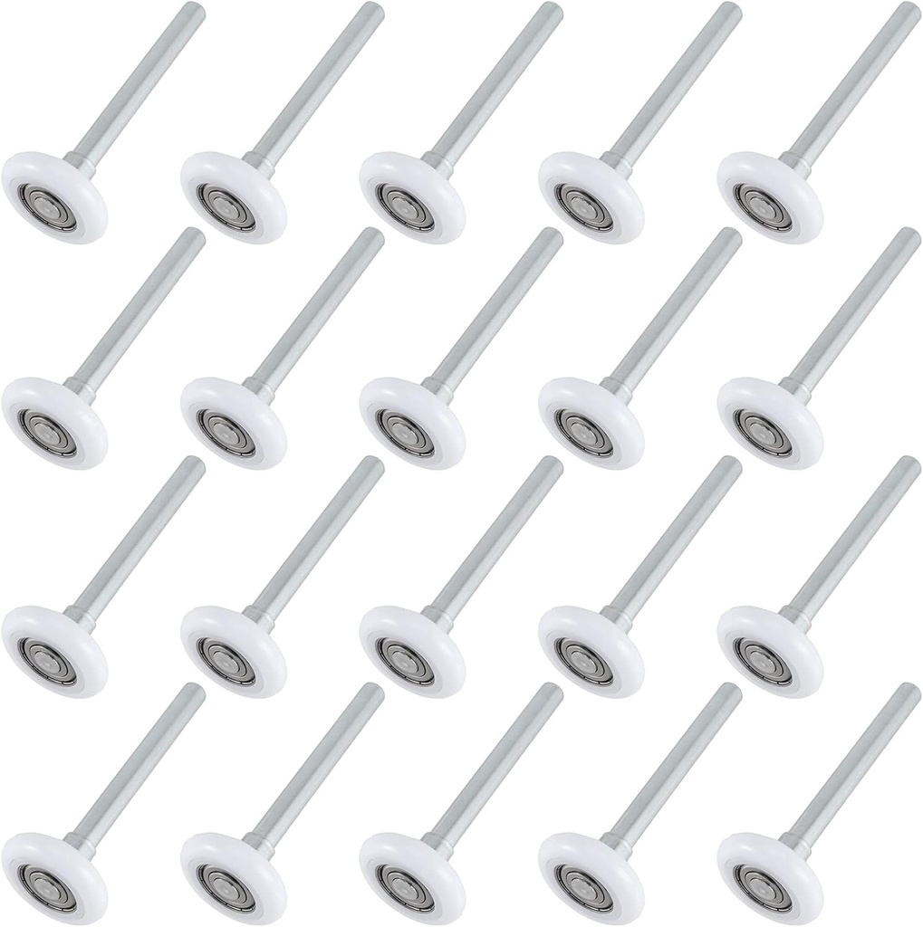 HAKZEON 20 Pack 2 Inch Garage Door Rollers, Nylon Garage Door Rollers, 6200ZZ High Performance Ball Bearing Quiet Garage Door Replacement Wheels for Various Commercial and Residential Garage Doors