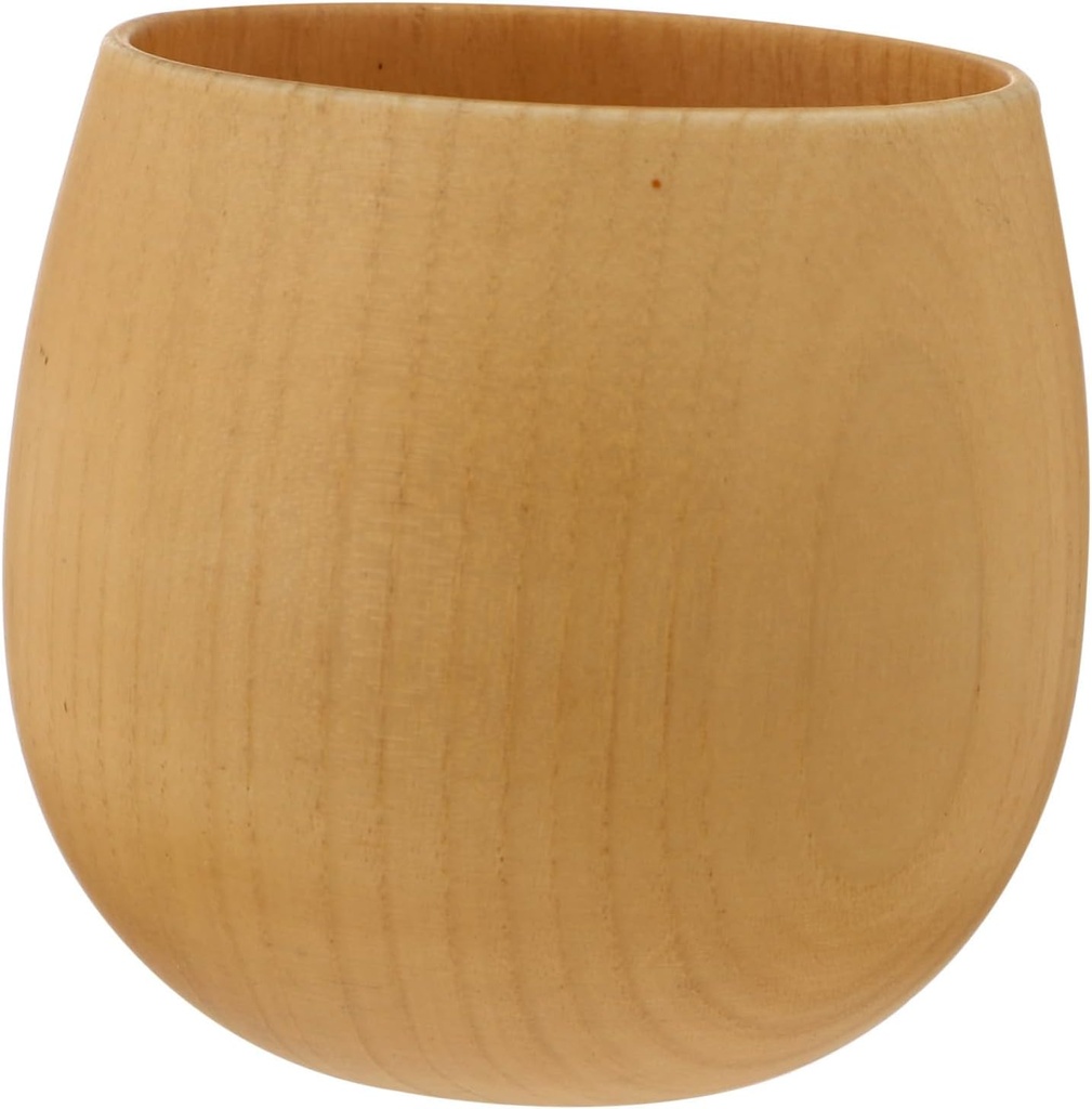 1pc Wooden Sake Cup Multipurpose Real Wood Tea Serving Cup for Home Office Restaurant and Events Comfortable to Clean Flat Base Design