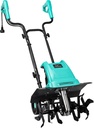 Tiller Cultivator 17 inch 15 Amp 6 Steel Tines Tillers for Gardening Electric Rototiller for Garden Yard