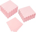 100 Pack Cocktail Napkin 2-Ply Scalloped Edged Dessert Napkins Folded 5 x 5 Inches Disposable Napkins for Dinner Wedding Birthday Party Bridal Anniversary Reception Event (Pink)