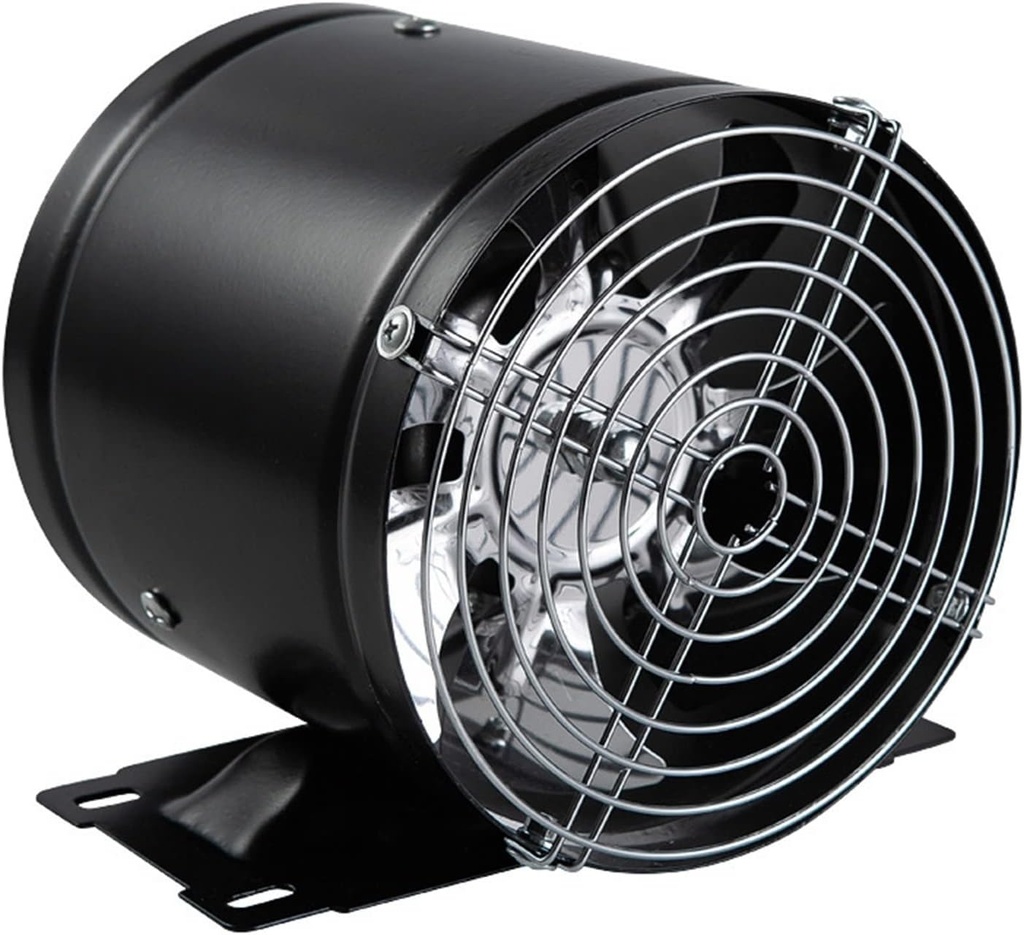 ventilation fan Window Duct Air Ventilation Blower with Mounting Base and Protection Mesh, 6/7/8 Inch Ventilator Booster Extractor for Toilet Kitchen Industrial Fan ventilating fan(Size:6inch)