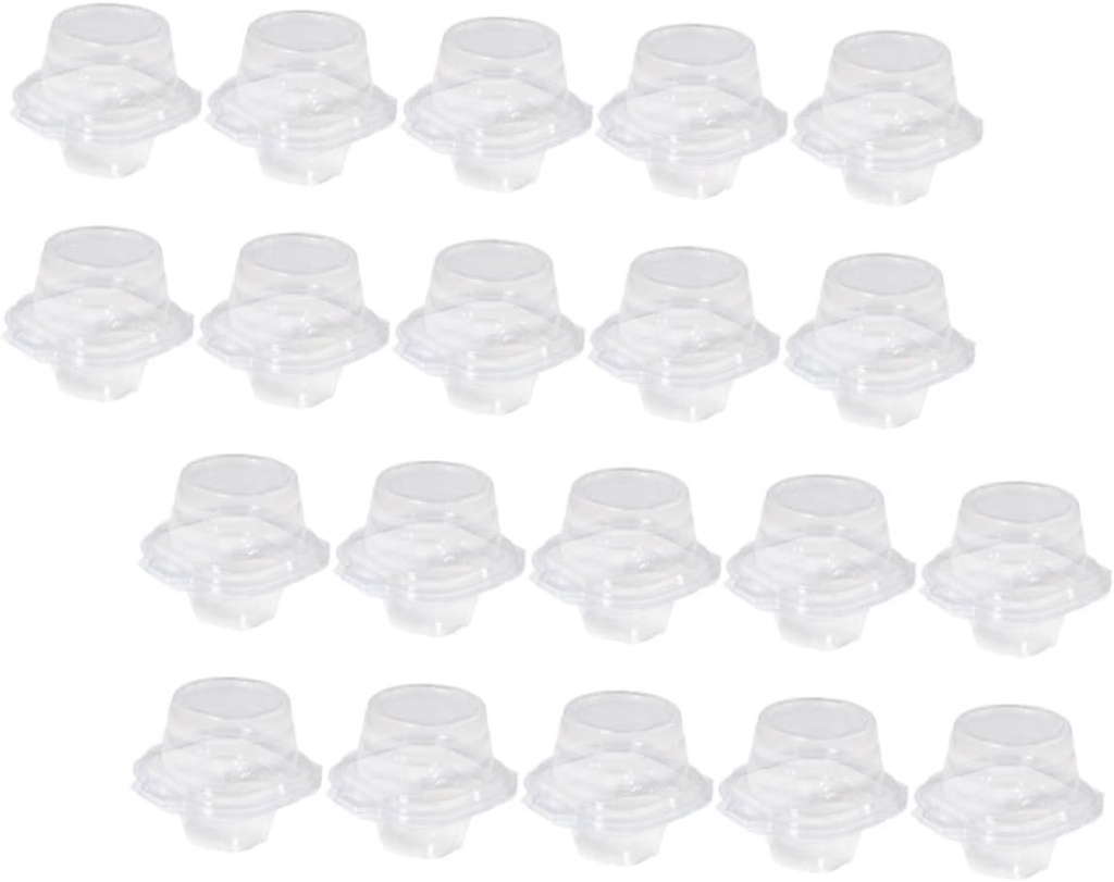 Cabilock 20pcs Individual Cupcake Boxes Clear Dessert Containers for Muffins Cookies and Baked Goods for Parties Weddings and Special Occasions