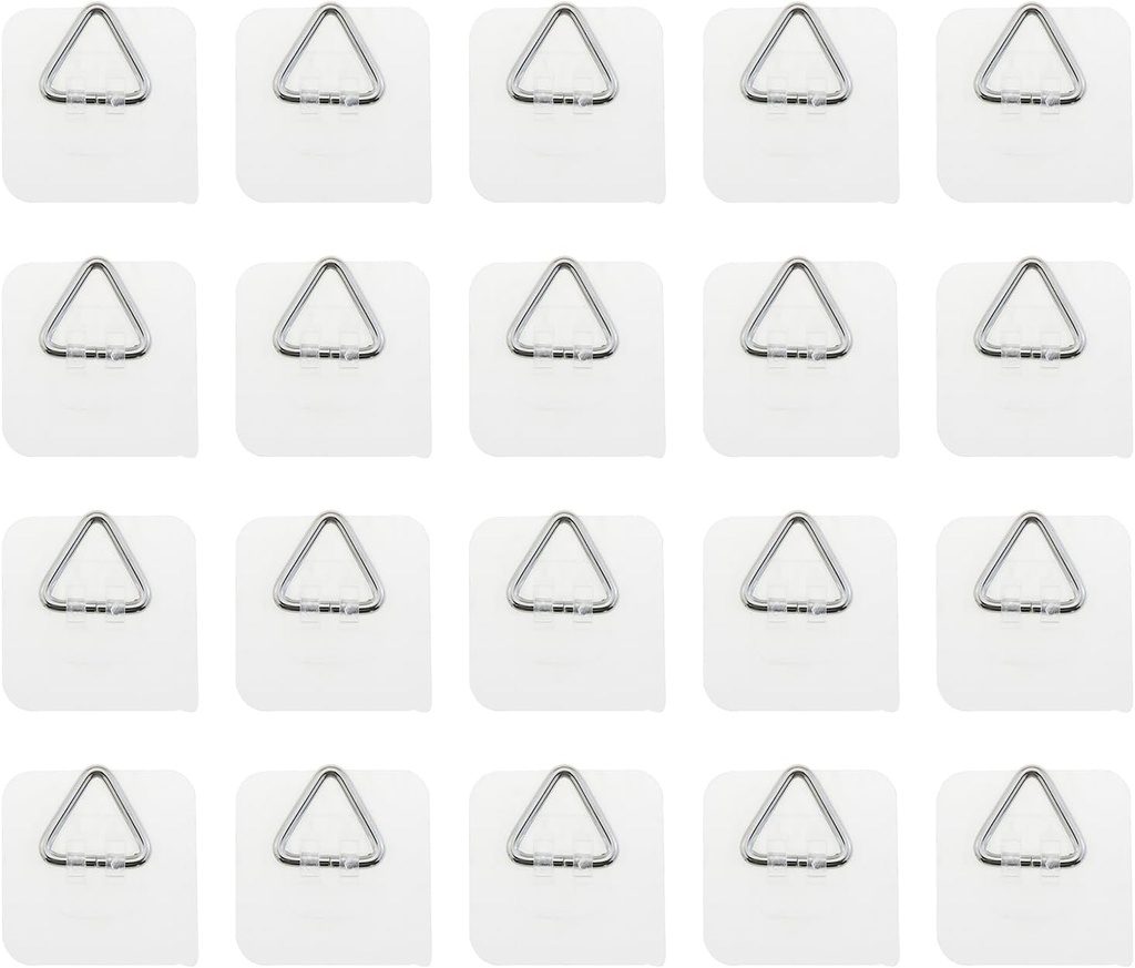 20PCS 2.3x2.2 inch Wall Plate Hanging Shelf Display Rack Vertical Plate Racks Kitchenware Wall Mounted Plate Hook Picture Hook Wall Decorative Hook Suitable for Hanging Picture Frame Wall Art