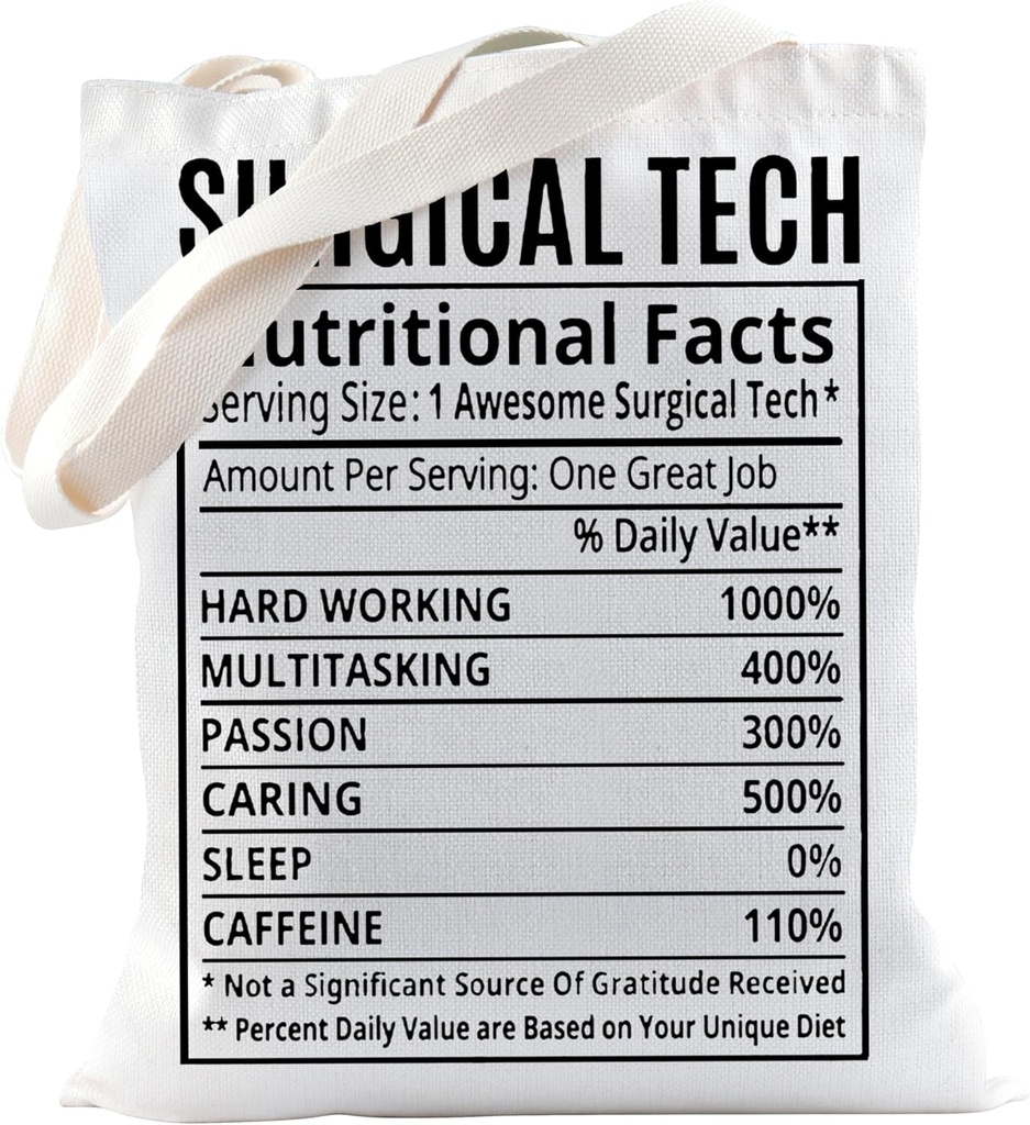 TSOTMO Surgical Tech Gift Surgeon Tote Bag Surgery Gift Surgical Technologist Gift For Surgical Nurse Doctor Medical Gift