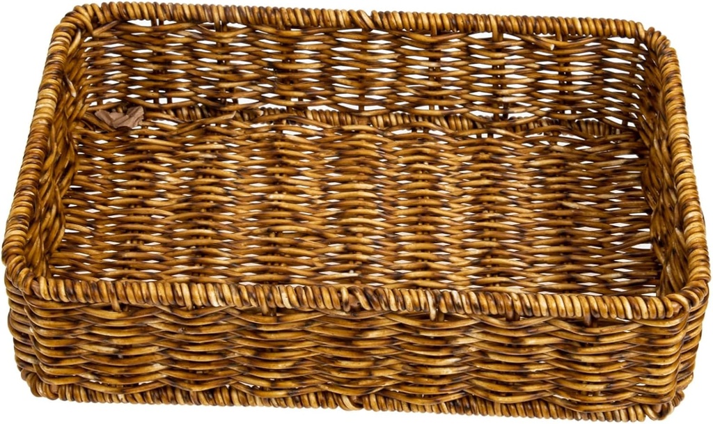 Alipis Storage Basket Kitchen Utensil Organizer Woven Tassel Storage Bin Cutlery Organizer Plastic Basket