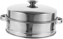 Thickened Steamer for Kitchen Accessory Lidded Bun Steaming Gadget Steamer for Food and Kitchen Random Style