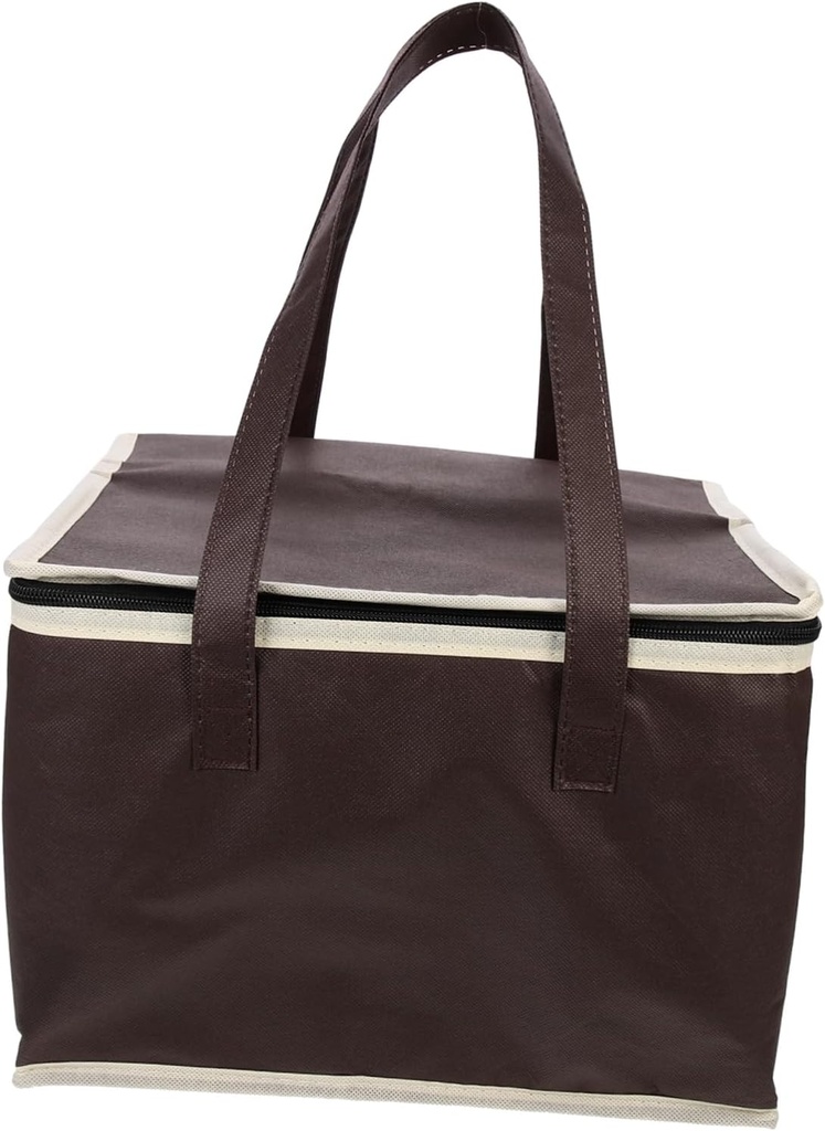 Garneck Aluminum Insulation Grocery Lunch Carrier Cake Container Hot Food Warmer Grocery Cooler Tote Pizza