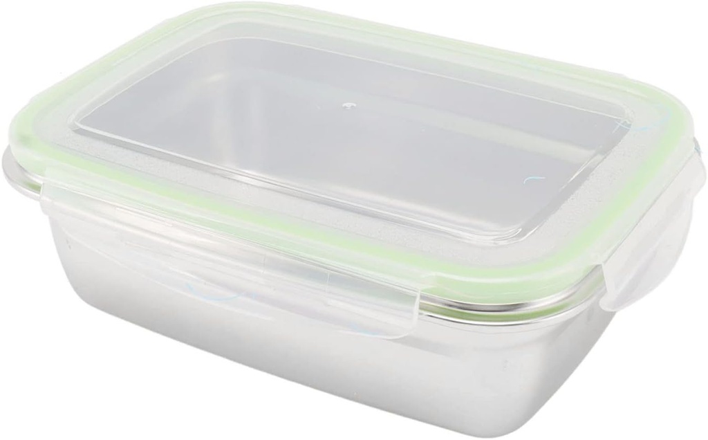 Lunch Containers For Adults, Hot Box Adult Lunch Box, 850ml with Lids Stainless Steel Food Containers Salad Container For Lunch for Freezer Fridge Oven Dishwasher