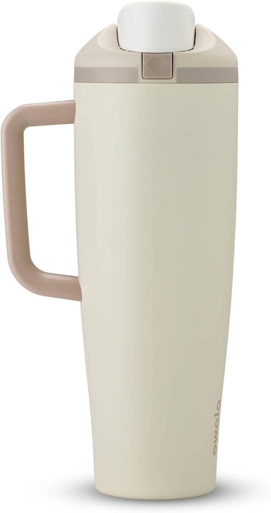 Owala FreeSip Tumbler - Stainless Steel - 40-oz. - Tan (Lightly Toasted)