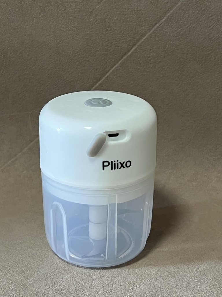 Pliixo Crushers for kitchen use, electric, Rechargable Small Food Processor for Garlic, Puree, Onion, Herb, Veggie, Ginger, Fruit Blender