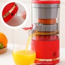 Automatic Separation Juicer, 2025 New Electric Lemon Juicer, Portable Rechargeable Juicer Machines with USB Cable, Mini Multifunctional Fruit Squeezer, Fully Automatic Operation (Red)
